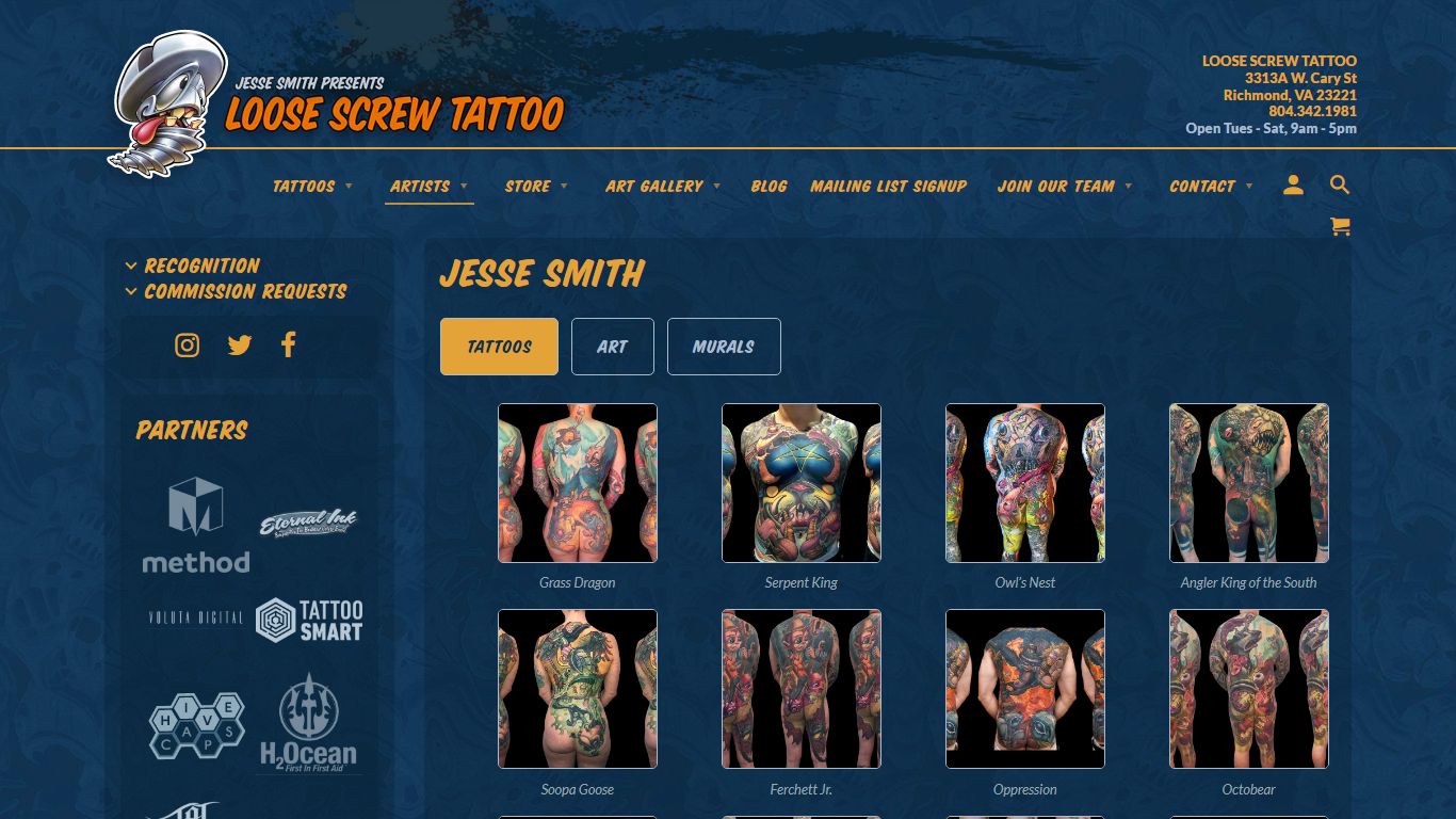 Jesse Smith - Loose Screw Tattoo Store